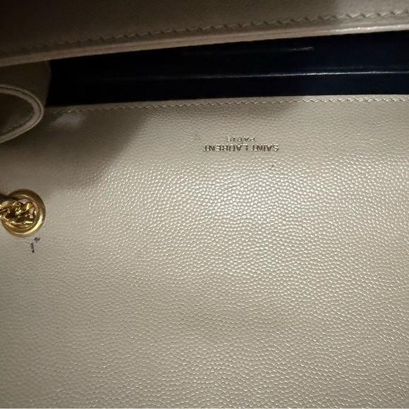 Yves Saint Laurent Taupe Leather Crossbody Bag - Picture 4 of 13